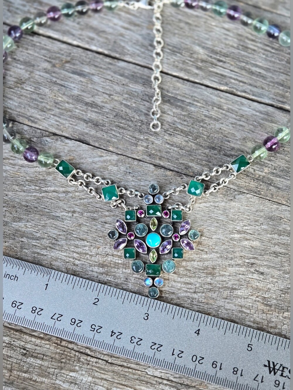 Nicky Butler RAJ COLLECTION LIMITED EDITION 925 Sterling Silver Necklace 63 gram - Picture 2 of 16